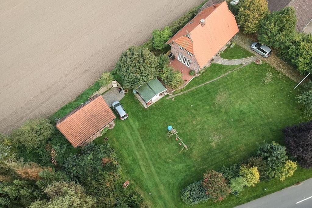 Fachwerk-Ferienhaus, Ruhe Auf Dem Land, Haustiere Willkommen, Leihfahrraeder, 24-7 Check In Kirchlinteln المظهر الخارجي الصورة
